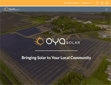 Tablet Screenshot of oyasolar.com